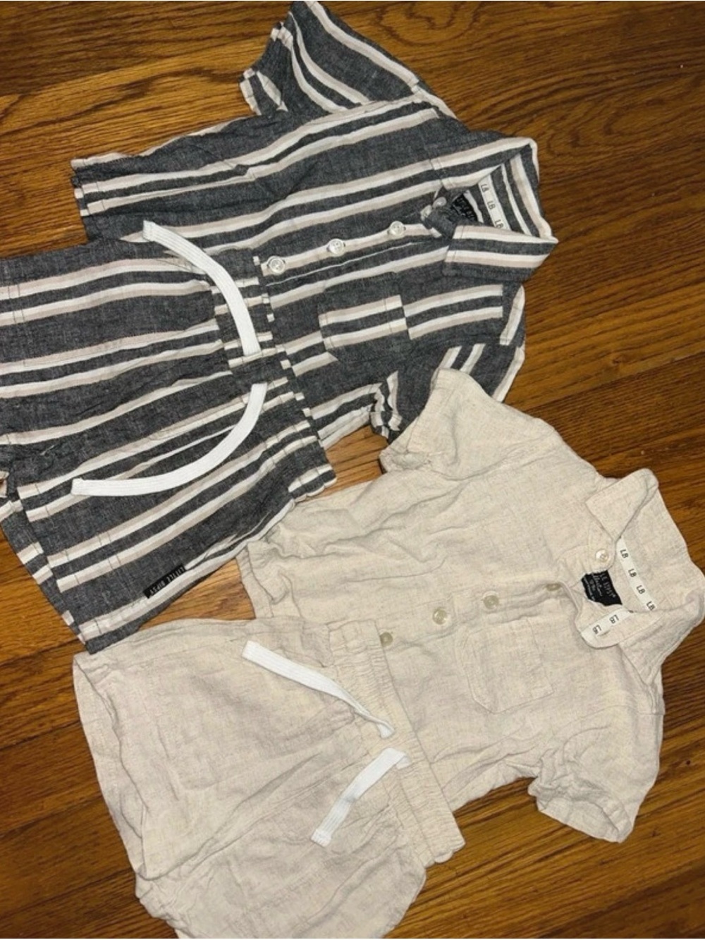 Little Bipsy 2-3T Top Bottom Set Linen Short